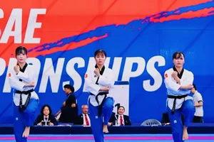 Tuyển thủ Đội tuyển quyền taekwondo Việt Nam đã thi đấu Giải vô địch thế giới 2026 ở Hàn Quốc. Ảnh: WORLD TAEKWONDO