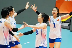 Đội tuyển bóng chuyền nữ Việt Nam sẽ thi đấu với Indonesia trong ngày 21-9. Ảnh: VFV