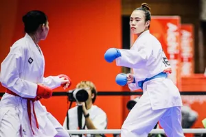 Nguyễn Thị Diệu Ly đã giành được HCĐ trong lần đầu tham dự ASIAD 20. Ảnh: LƯỢNG LƯỢNG