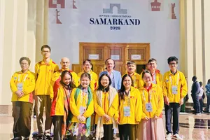 Đội tuyển cờ vua Việt Nam tại Olympiad 2026. Ảnh: VINH BÙI