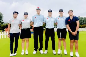 Đội tuyển golf Việt Nam đã chuẩn bị chuyên môn những ngày qua trước khi vào thi đấu ASIAD 20 từ ngày 30-9. Ảnh: VGA