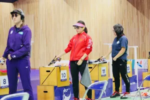 Trịnh Thu Vinh sẽ tiếp tục thi đấu ngay khi vừa về nước từ ASIAD 20. Ảnh: LƯỢNG LƯỢNG