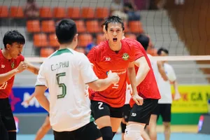 Đội bóng chuyền nam TPHCM quyết tâm có kết quả cao khi bổ sung 2 ngoại binh tại vòng 2 giải quốc gia năm nay. Ảnh: VFV