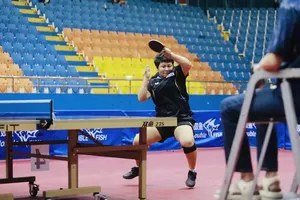 Tay vợt Mai Hoàng Mỹ Trang đang là tuyển thủ quốc gia chuẩn bị cho Giải vô địch Đông Nam Á 2026. Ảnh: NAM HẢI