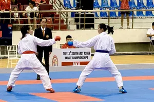Võ sĩ kumite nữ Việt Nam sẽ nỗ lực giành kết quả cao nhất tại giải vô địch đồng đội thế giới 2026. Ảnh: MINH CHIẾN
