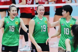 Đội đương kim vô địch quốc gia VTV Bình Điền Long An sẽ thi đấu bán kết trước Binh chủng Thông tin ngày 24-10. Ảnh: DŨNG PHƯƠNG