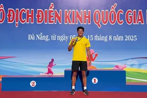 Thái Larochelle Liêm là niềm hy vọng giành HCV của điền kinh TPHCM. Ảnh: MINH CHIẾN