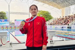 Tuyển thủ bơi Nguyễn Thúy Hiền có suất dự Olympic trẻ 2026 tại Senegal. Ảnh: MINH MINH