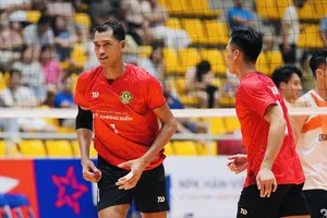 Đội bóng chuyền nam TPHCM tự tin đạt kết quả cao tại vòng 2 năm nay. Ảnh: VFV