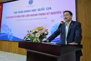 PGS.TS Trần Việt Dũng, Phó Hiệu trưởng Trường ĐH Luật TPHCM, phát biểu khai mạc hội thảo.