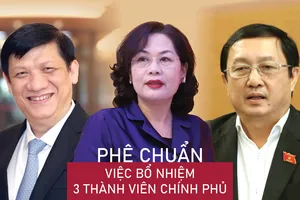 Phê chuẩn việc bổ nhiệm 3 thành viên Chính phủ