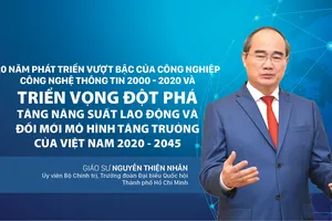 20 năm phát triển vượt bậc của công nghiệp công nghệ thông tin 2000 -2020 và triển vọng đột phá tăng năng suất lao động và đổi mới mô hình tăng trưởng của Việt Nam 2020 -2045
