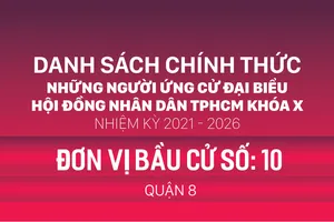 Đơn vị bầu cử số: 10 (quận 8)