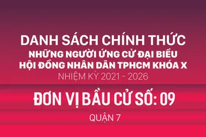 Đơn vị bầu cử số: 09 (quận 7)