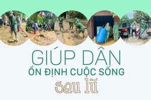 Giúp dân ổn định cuộc sống sau lũ