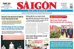 Báo Sài Gòn Giải Phóng ngày 14/1/2026