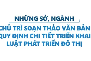 Những sở, ngành chủ trì soạn thảo văn bản quy định chi tiết triển khai Luật Phát triển đô thị