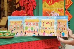 Chơi mà học với “Sách khổng lồ về Tết” 