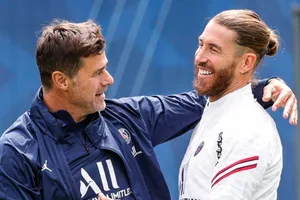 Ramos và cựu HLV PSG, Mauricio Pochettino