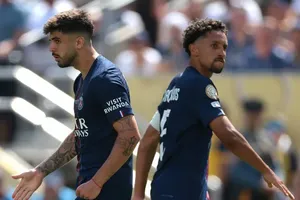 Cùng với đàn anh đồng hương Marquinhos, Lucas Beraldo đã thi đấu dưới mức kỳ vọng trong trận thua Chelsea ở chung kết thế giới. Ảnh: Getty Images