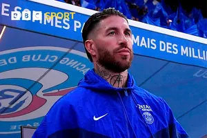 Sergio Ramos thời còn khoác áo PSG. Ảnh: BBC Sport