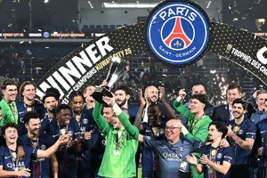 PSG giành Siêu Cúp Pháp 2025 sau khi hạ Marseille ở loạt luân lưu. Ảnh: Getty Images