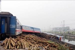 Many Tet trains delayed, canceled after train, truck collide