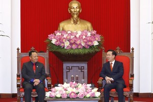 Party official welcomes Lao youth union delegation