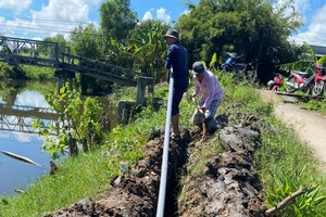 Ca Mau: Clean water project for households in drought-hit areas inaugurated
