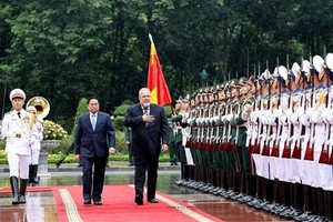 Welcome ceremony held for Cuba Prime Minister