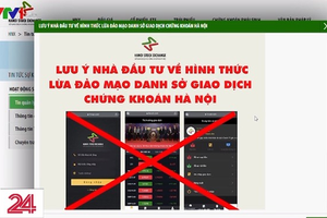 Hanoi police publicize websites faking securities companies for scamming