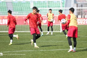 Young footballers ready for first match at 2023 Asian cup finals