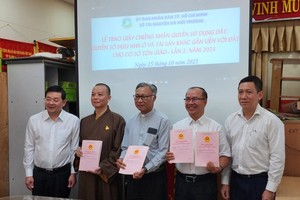 HCMC has granted 800 pink books to religious institutions since 2005
