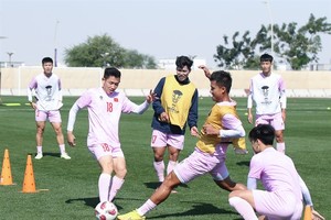 Vietnamese players encouraged after loss, promise good result against Iraq