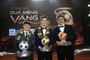 Duc, Thanh, Hoa honored at Vietnam Golden Ball Awards 2023