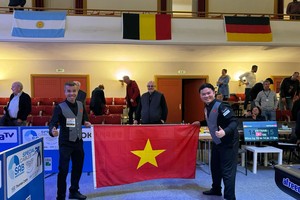 Vietnam makes history at world three-cushion team tournament