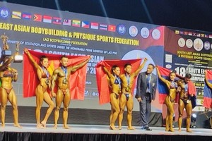 Vietnam’s bodybuilding team tops Southeast Asia Championships