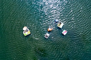 Clam searching in Tam Giang Lagoon