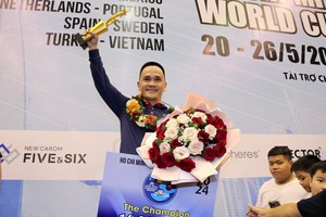 Tran Duc Minh claims victory in HCMC World Cup 3-Cushion 2024
