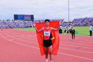 Vietnam wins three golds on Day 1 of 16th SEA Youth Athletics Championship