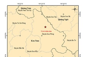 Four consecutive earthquakes hit Central Highlands