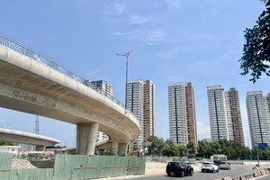 Temporary traffic rerouting implemented at An Phu Interchange