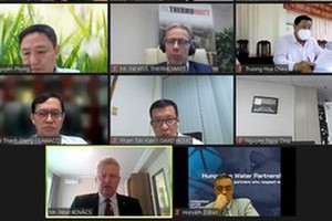 The virtual meeting between experts of the water industry in Vietnam and Hungary