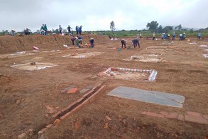 The excavation of the Ho Dynasty Citadel has revealed the shape of buildings in the former imperial city