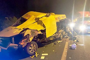 An accident on HCMC – Trung Luong Expressway