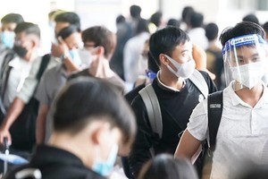 Serious congestion in Tan Son Nhat International Airport. (Photo: SGGP)
