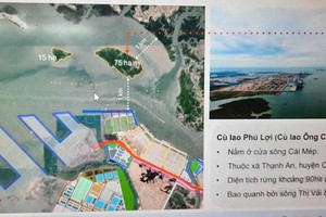 Phu Loi Island on the map and in reality. (Photo: VNSL)