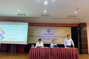 The meeting held by the Authority of Broadcasting and Electronic Information (photo: Dangcongsan.vn)