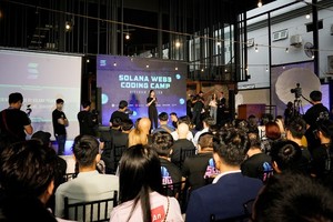 An event related to cryptocurrency was held in Ho Chi Minh City, attracting a great number of participants. (Photo: SGGP)