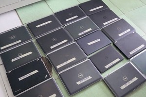 Exhibits of the scammers seized by the police